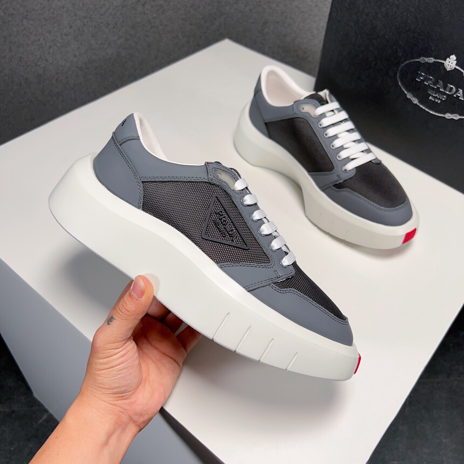Prada Style Leather Men's Shoes Lookbook Reference image 2