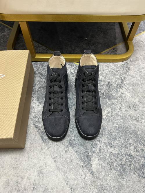 Christian Louboutin Casual Sneakers - Premium Leather, Iconic Red Sole 1 Christian Louboutin Casual Sneakers - Premium Leather, Iconic Red Sole