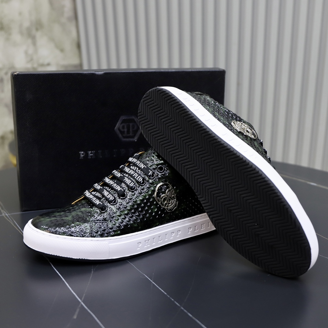 precio de fábrica 251PHILIPP PLEIN-Philip PLEINSize: 38-44 (45 personalizado) zapatos de los hombres
