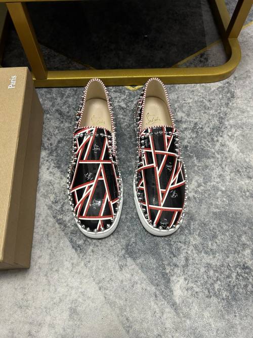 Christian Louboutin Studded Leather Slip-On Sneakers Unisex 1 Christian Louboutin Studded Leather Slip-On Sneakers Unisex