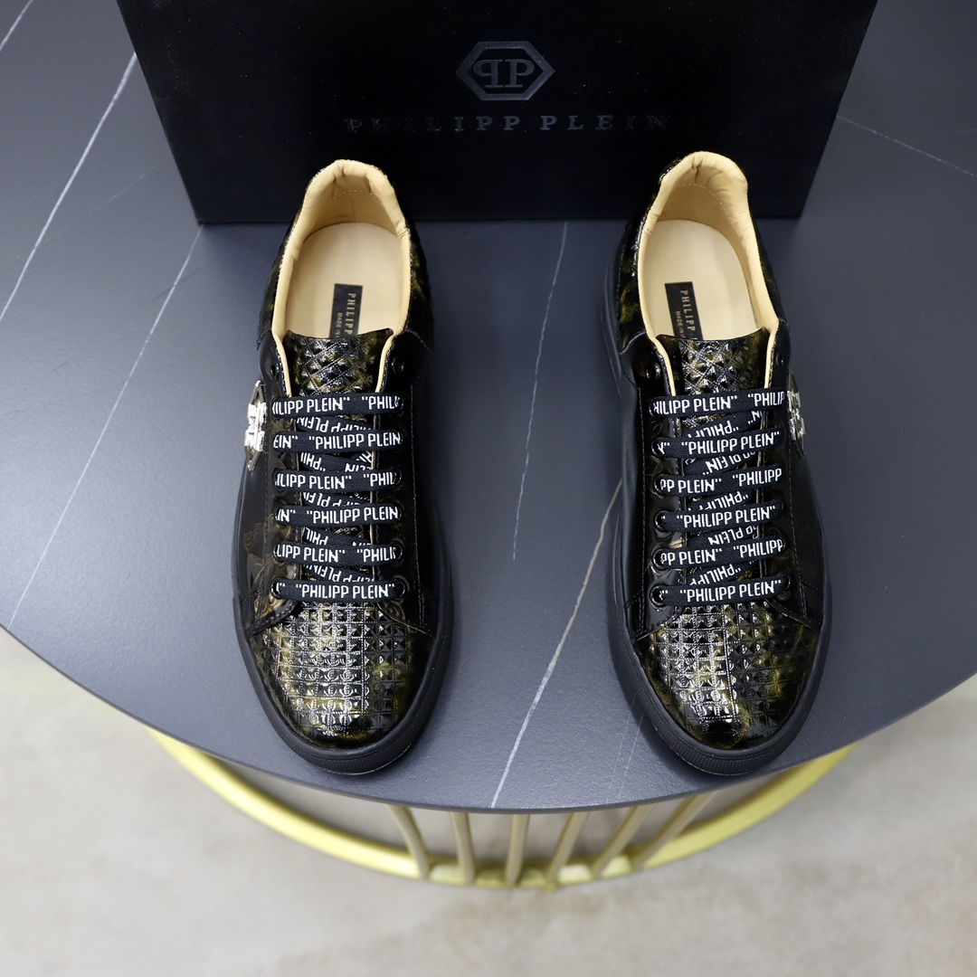 precio de fábrica 251PHILIPP PLEIN-Philip PLEINSize: 38-44 (45 personalizado) zapatos de los hombres