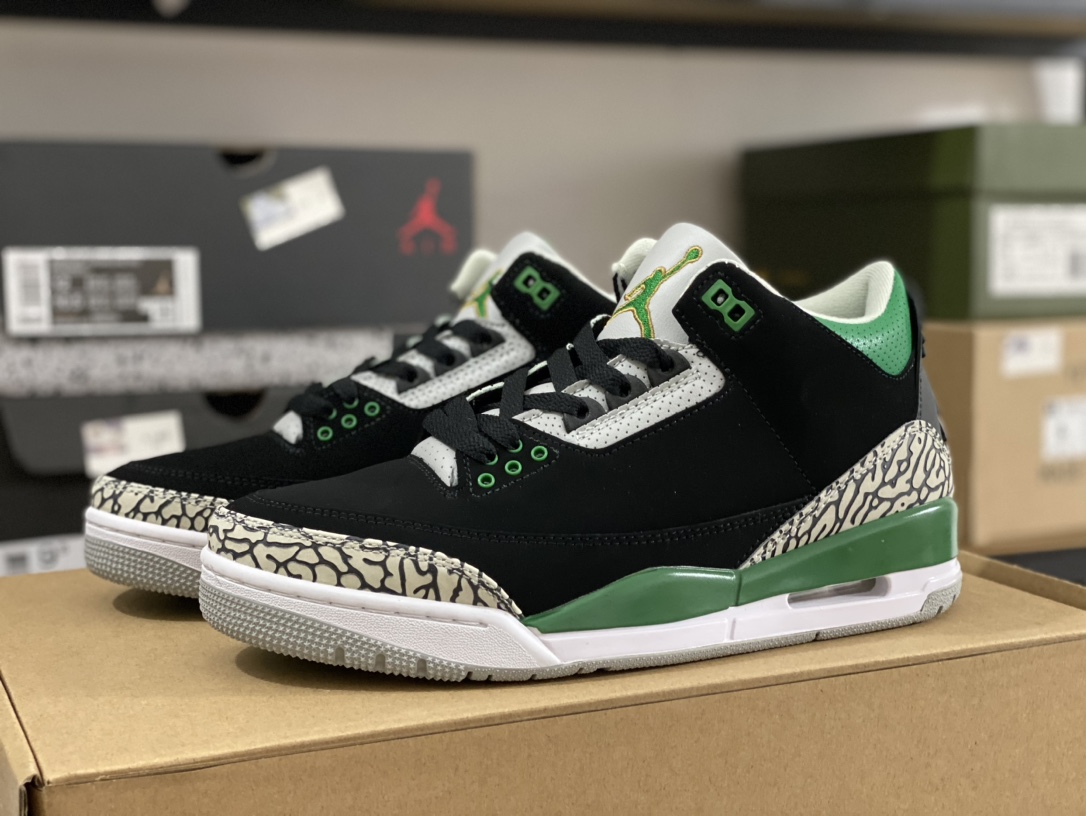 aj3黑绿尺码40-46特价头层皮料