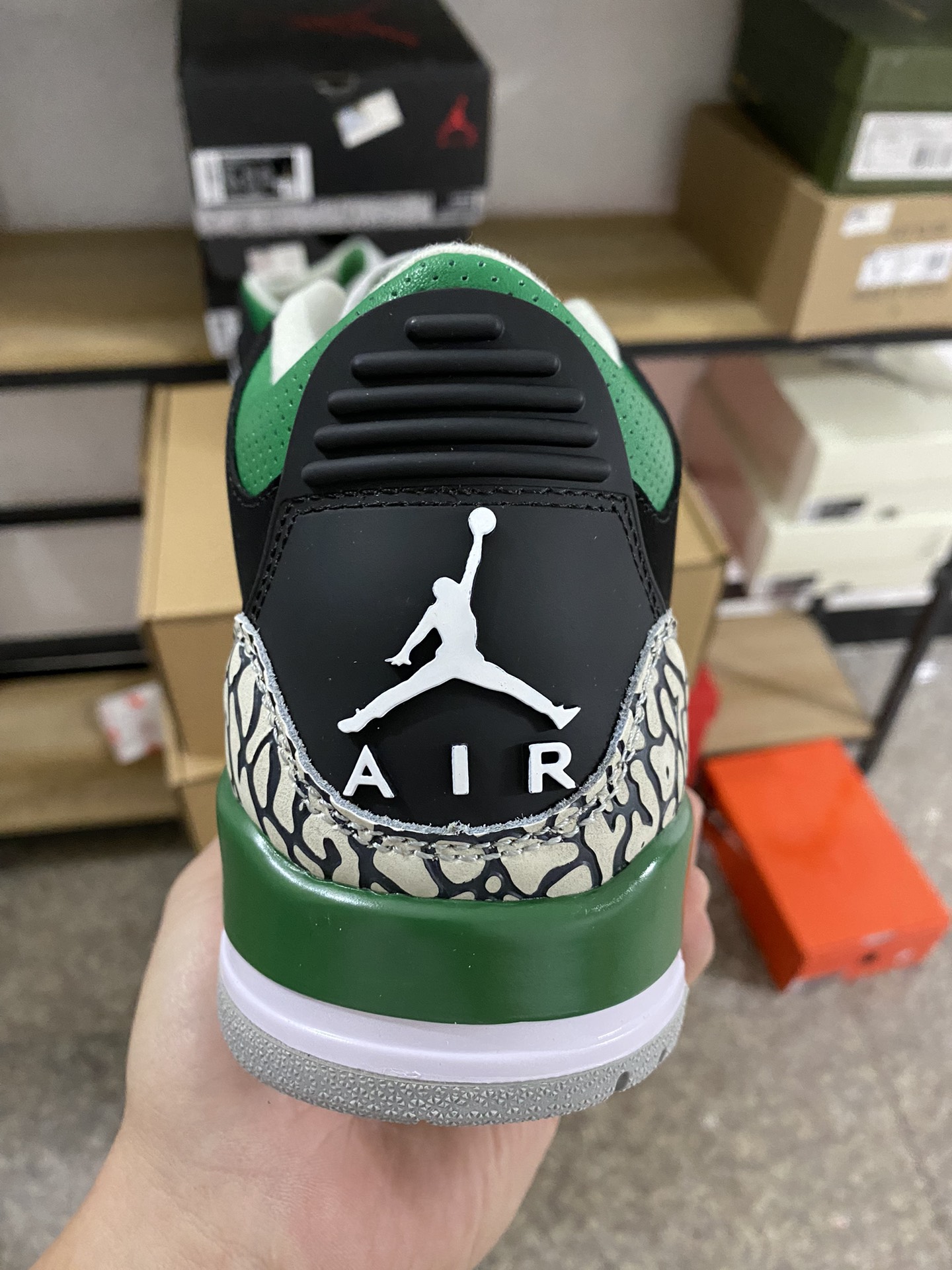 aj3黑绿尺码40-46特价头层皮料