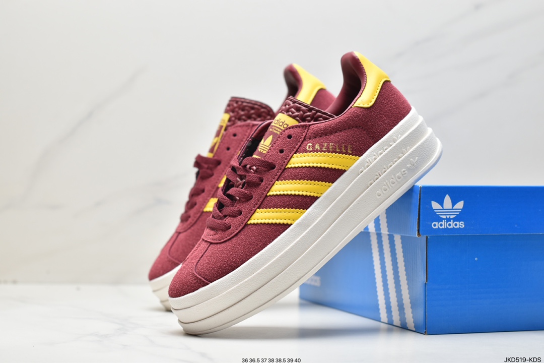 Adidas Gazelle Bold w low-top retro all-match casual sports shoes IE5195