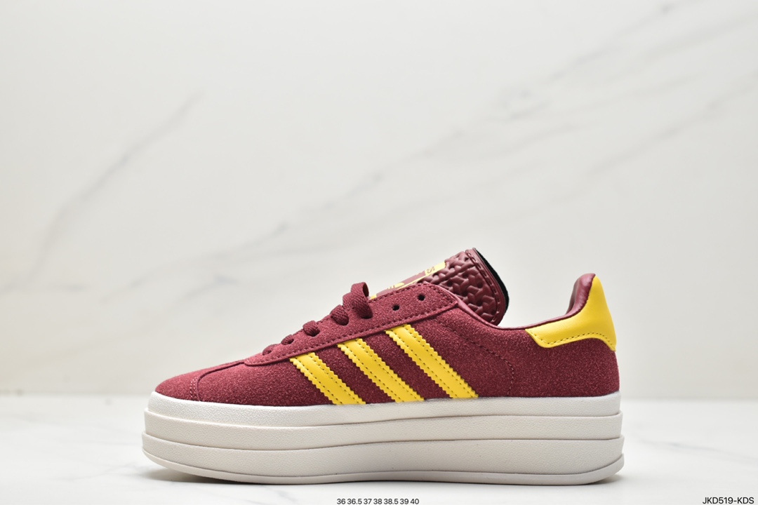 Adidas Gazelle Bold w low-top retro all-match casual sports shoes IE5195