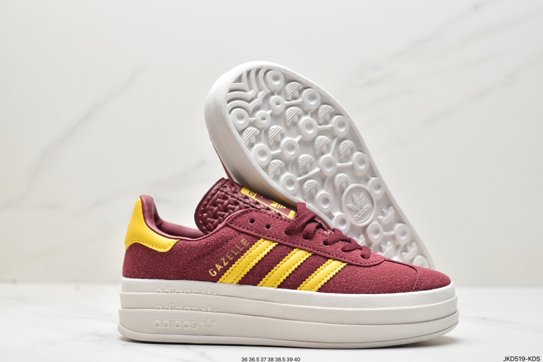 Adidas Gazelle Bold w low-top retro all-match casual sports shoes IE5195