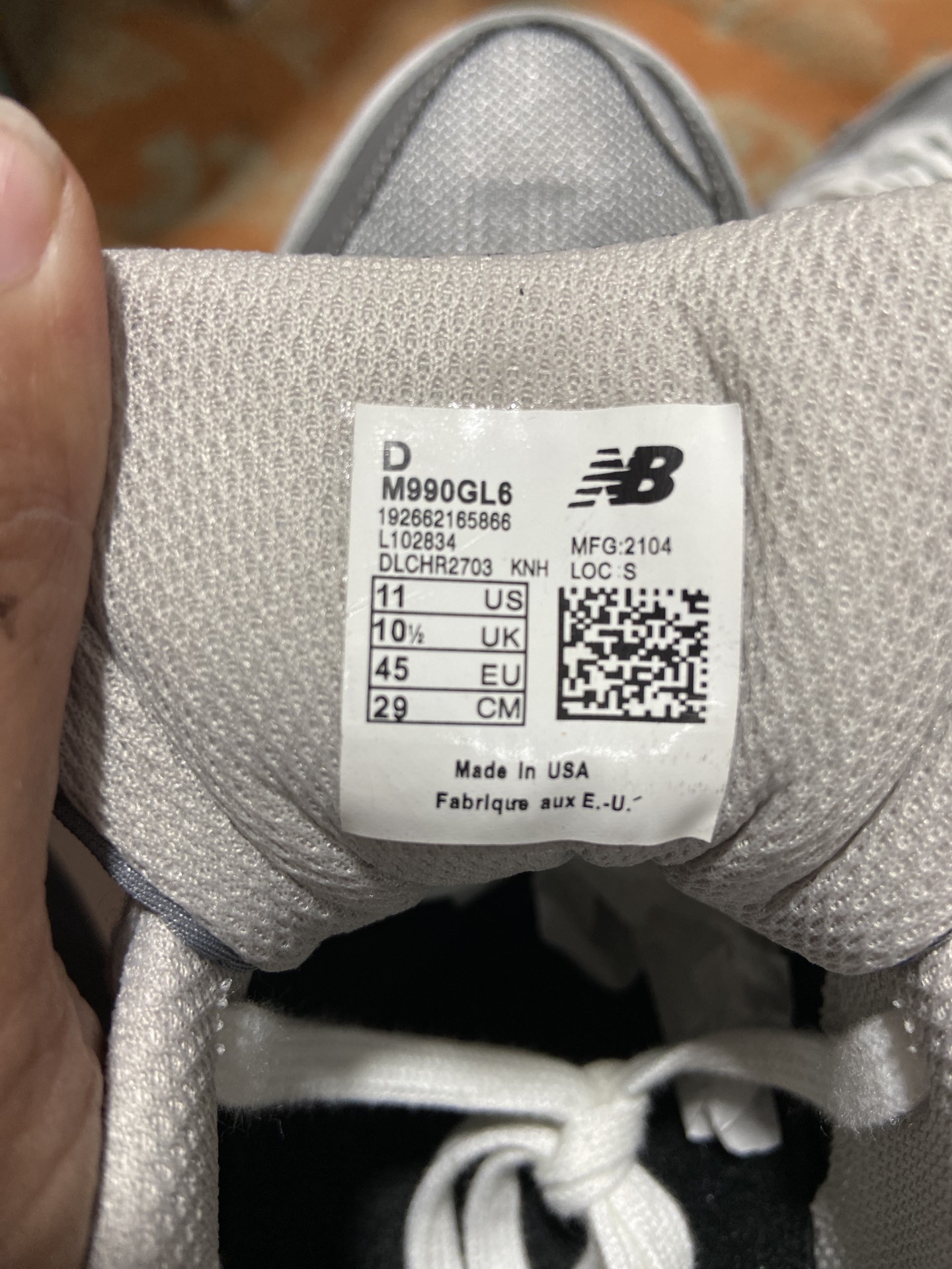 NB990灰白尺码36-45总裁R版