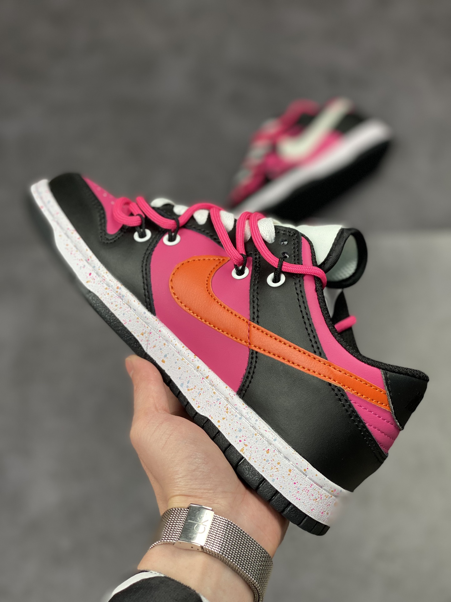 240 NIKE SB Dunk Low 黑粉绑带 FD4623-131-8
