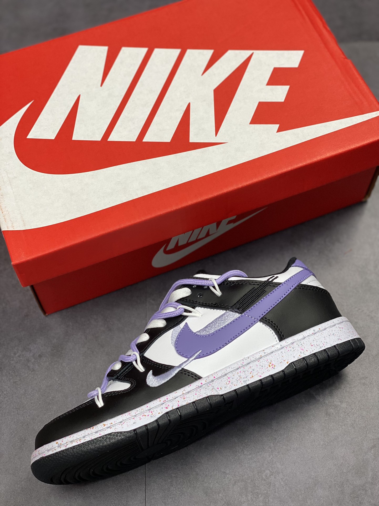 240 NIKE SB Dunk Low 黑紫绑带FD4623-131-3