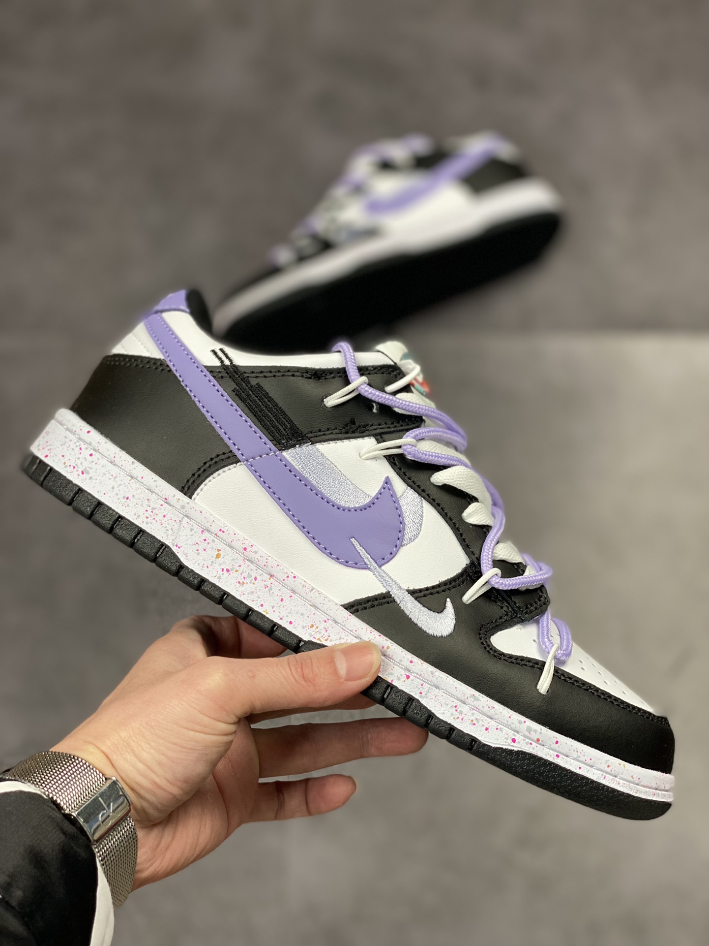 240 NIKE SB Dunk Low 黑紫绑带FD4623-131-3