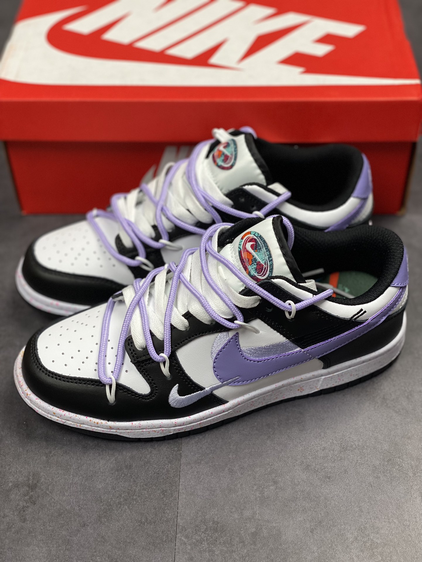240 NIKE SB Dunk Low 黑紫绑带FD4623-131-3