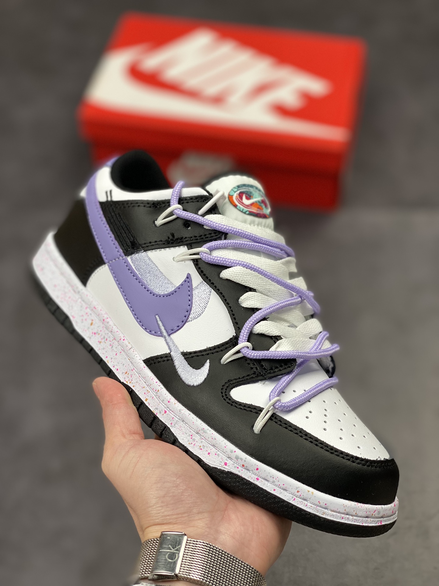 240 NIKE SB Dunk Low 黑紫绑带FD4623-131-3