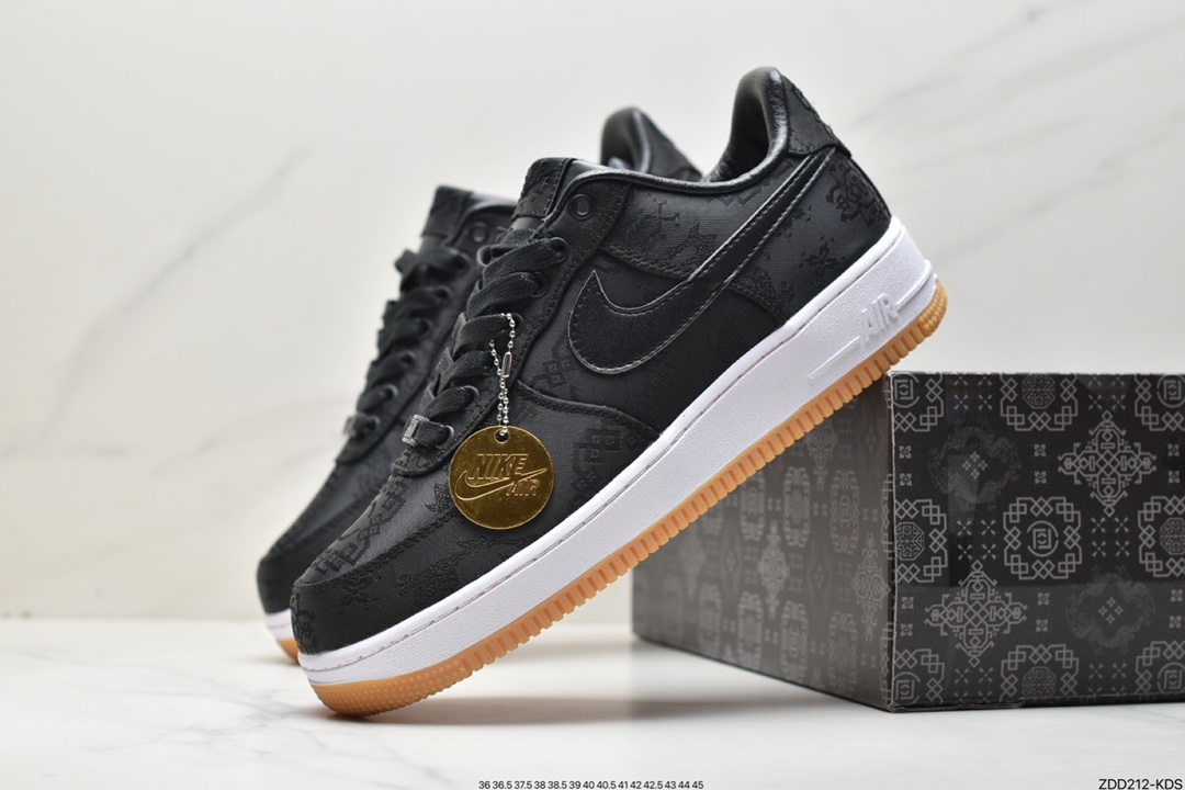 230 Fragment Design x Nike Air Force 1 JT PremiumGame Black 空军一号CJ5290-600