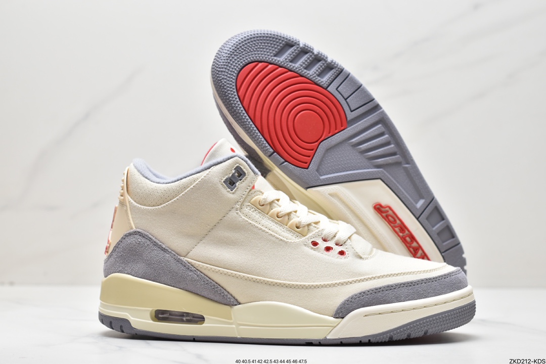 270 Air Jordan 3 Retro ”Muslin” 米白 棉布完美品DH7139-100