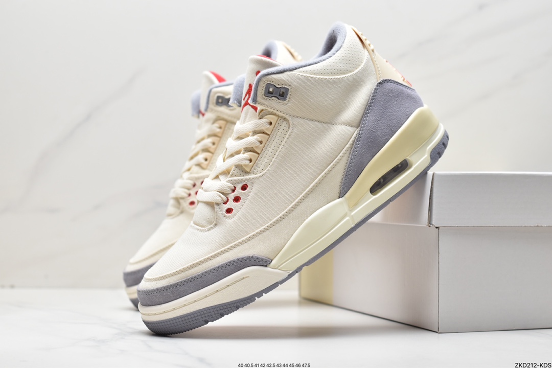 270 Air Jordan 3 Retro ”Muslin” 米白 棉布完美品DH7139-100