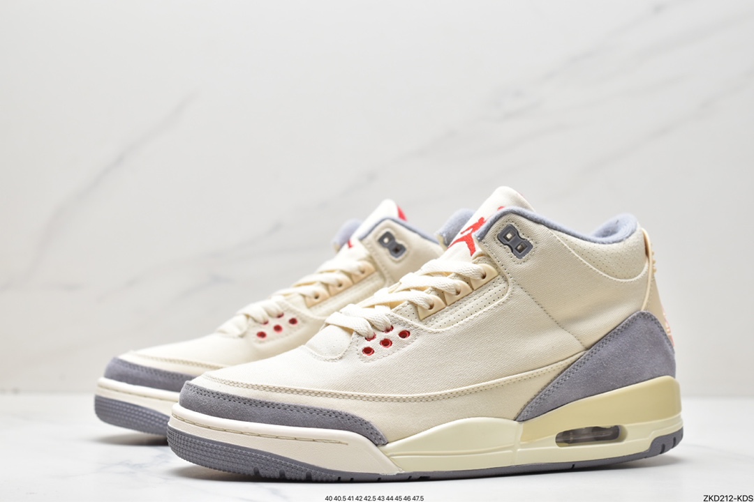 270 Air Jordan 3 Retro ”Muslin” 米白 棉布完美品DH7139-100