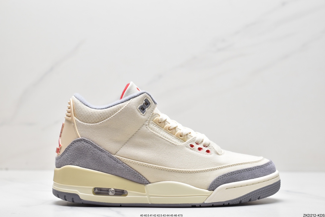 270 Air Jordan 3 Retro ”Muslin” 米白 棉布完美品DH7139-100