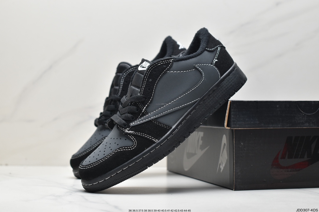 fragment design x Travis Scott x Nike Air Jordan 1 Low OG SP”Black/Green Toe”AJ1CQ4277-995