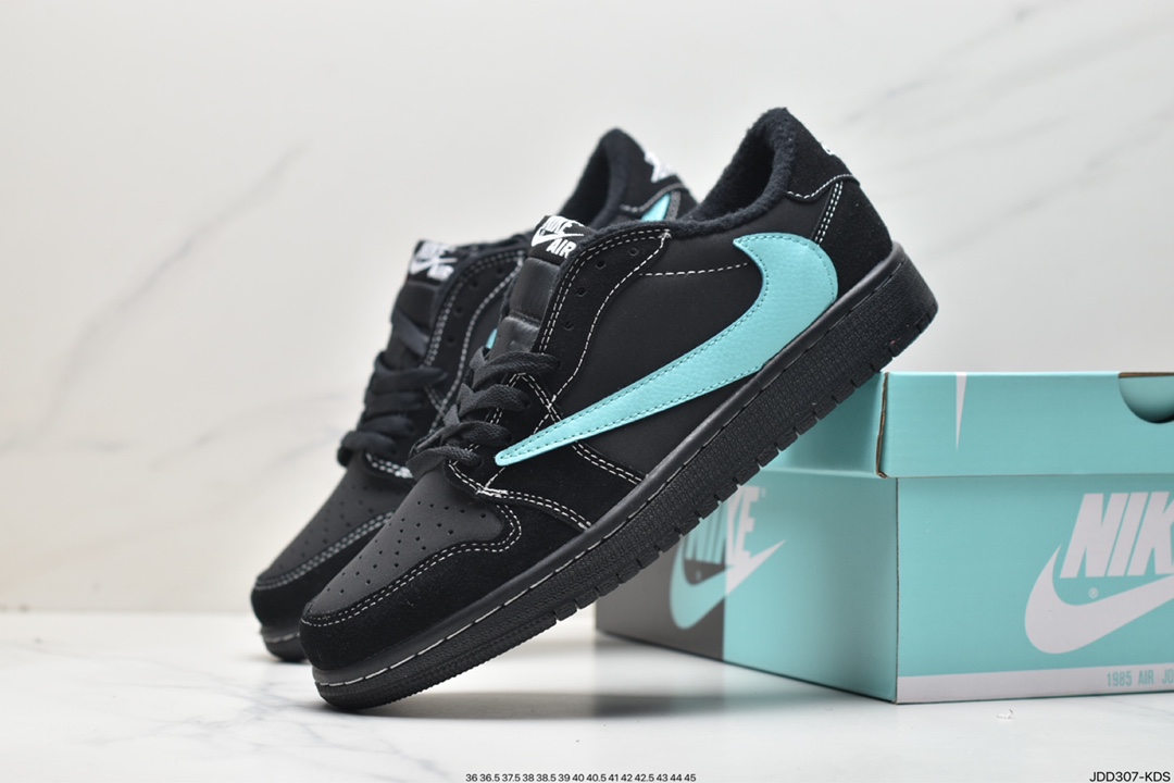 fragment design x Travis Scott x Nike Air Jordan 1 Low OG SP”Black/Green Toe”AJ1CQ4277-995