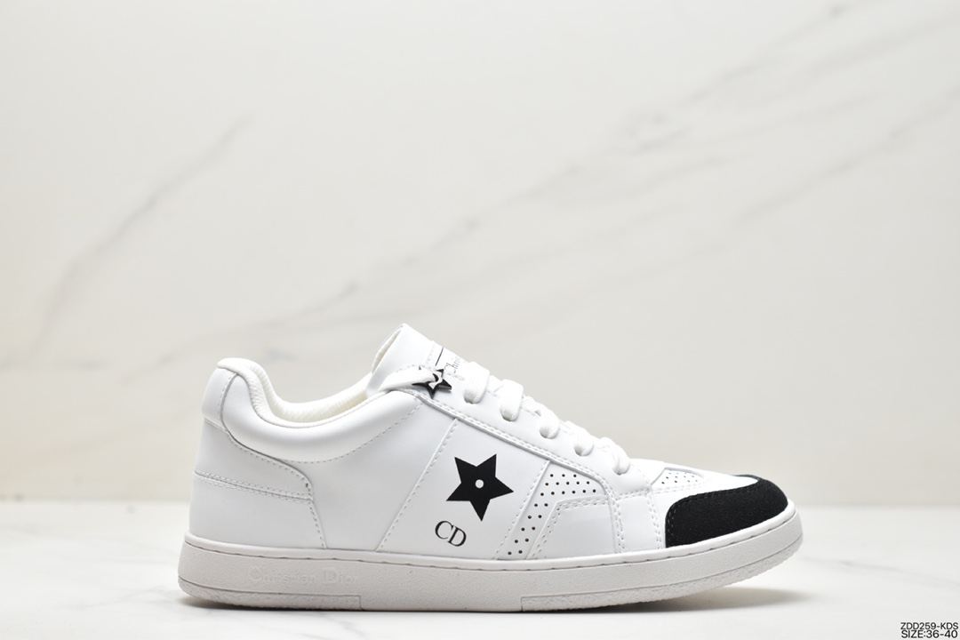 Exclusive debut CD-type series of five-pointed star white shoes/casual shoes