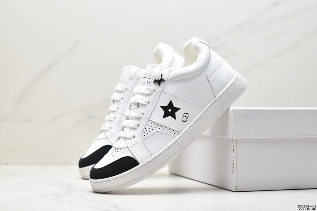 Exclusive debut CD-type series of five-pointed star white shoes/casual shoes