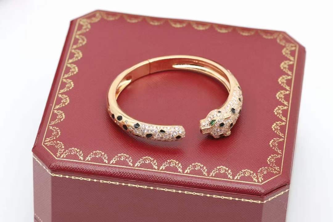 Cartier Cartier 玫瑰金满钻 猎豹豹子手镯