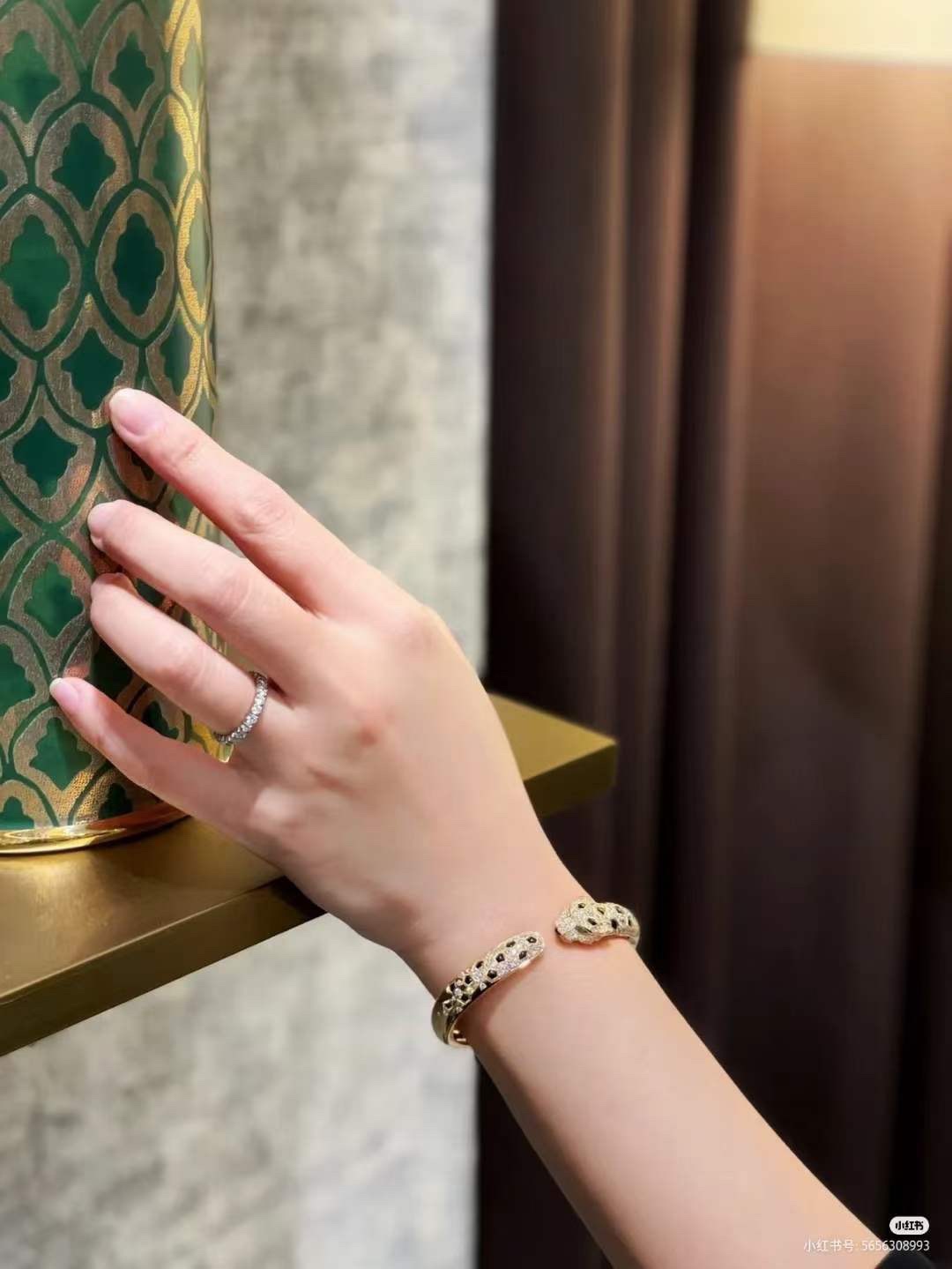 Cartier Cartier 玫瑰金满钻 猎豹豹子手镯