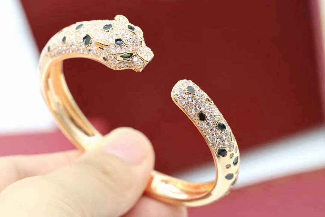 Cartier Cartier 玫瑰金满钻 猎豹豹子手镯