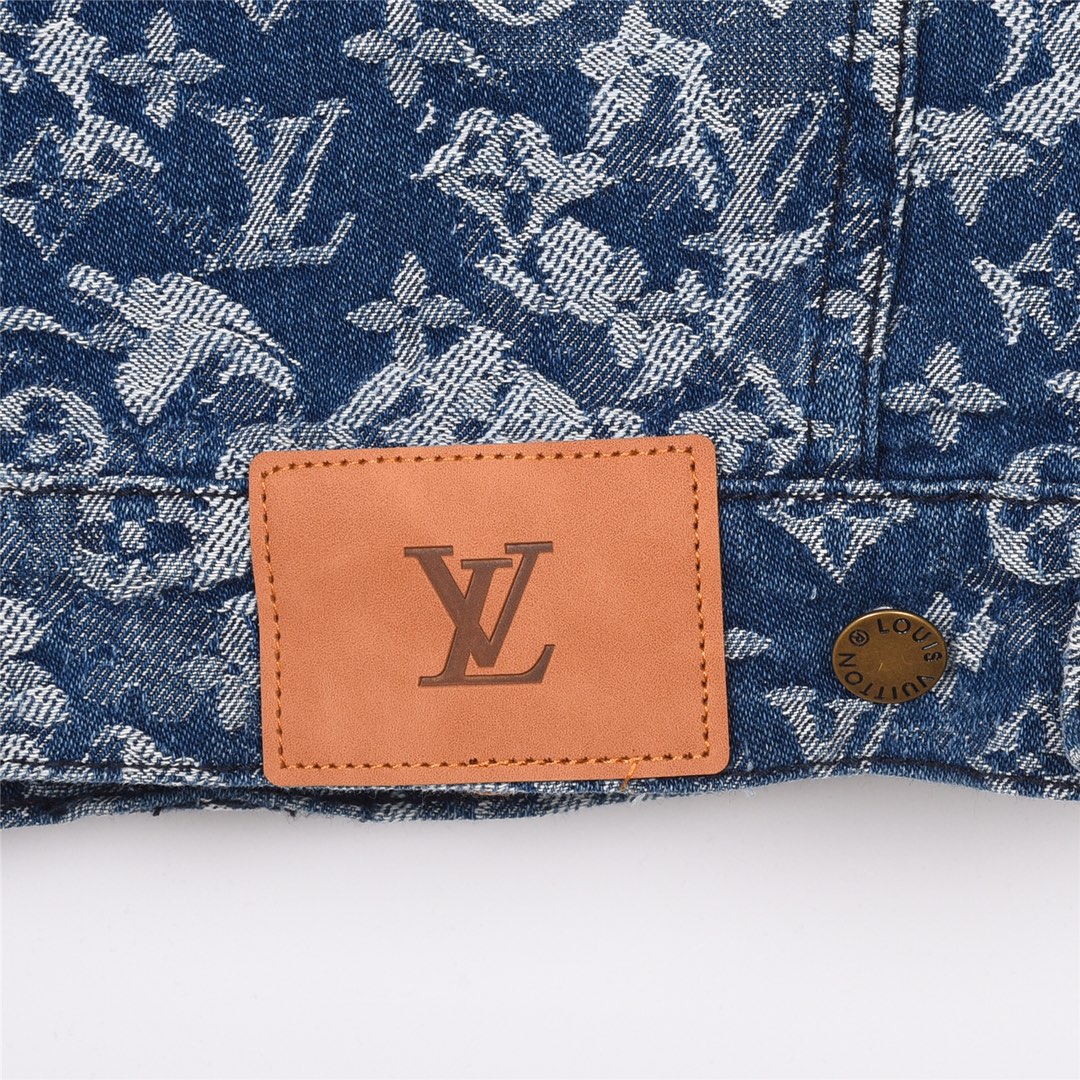 280 Louis Vuitton路易·威登 LV SS21新款扎染泼墨满印提花牛仔外套夹克