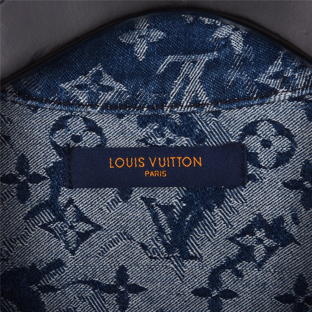 280 Louis Vuitton路易·威登 LV SS21新款扎染泼墨满印提花牛仔外套夹克