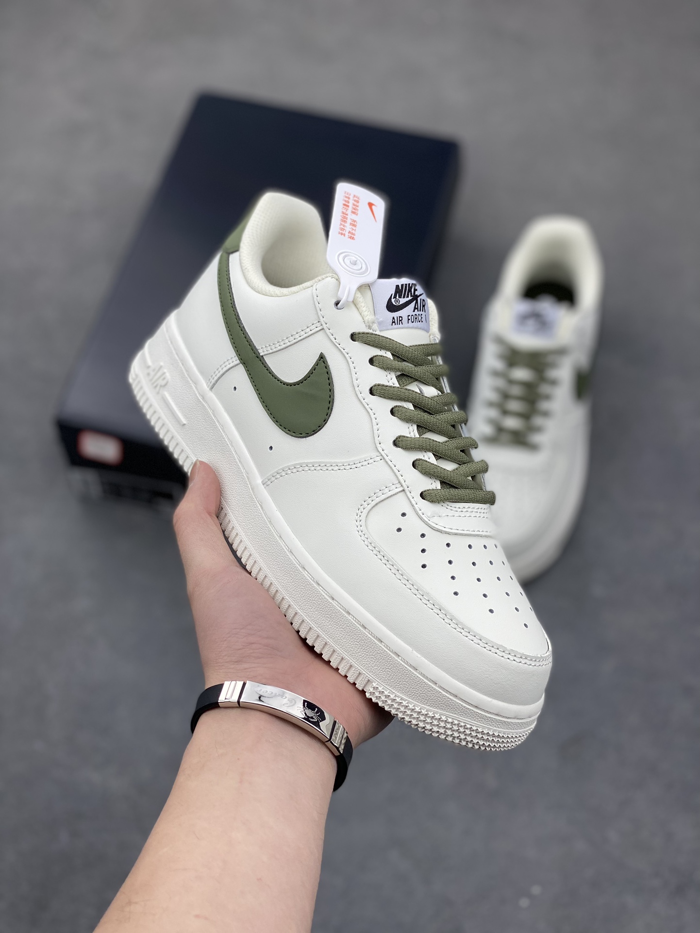 Nike Air Force 1 Low '07 'Light Orewood Green' Casual Sneakers -CQ5059-110 2 i1680979325 2146 0