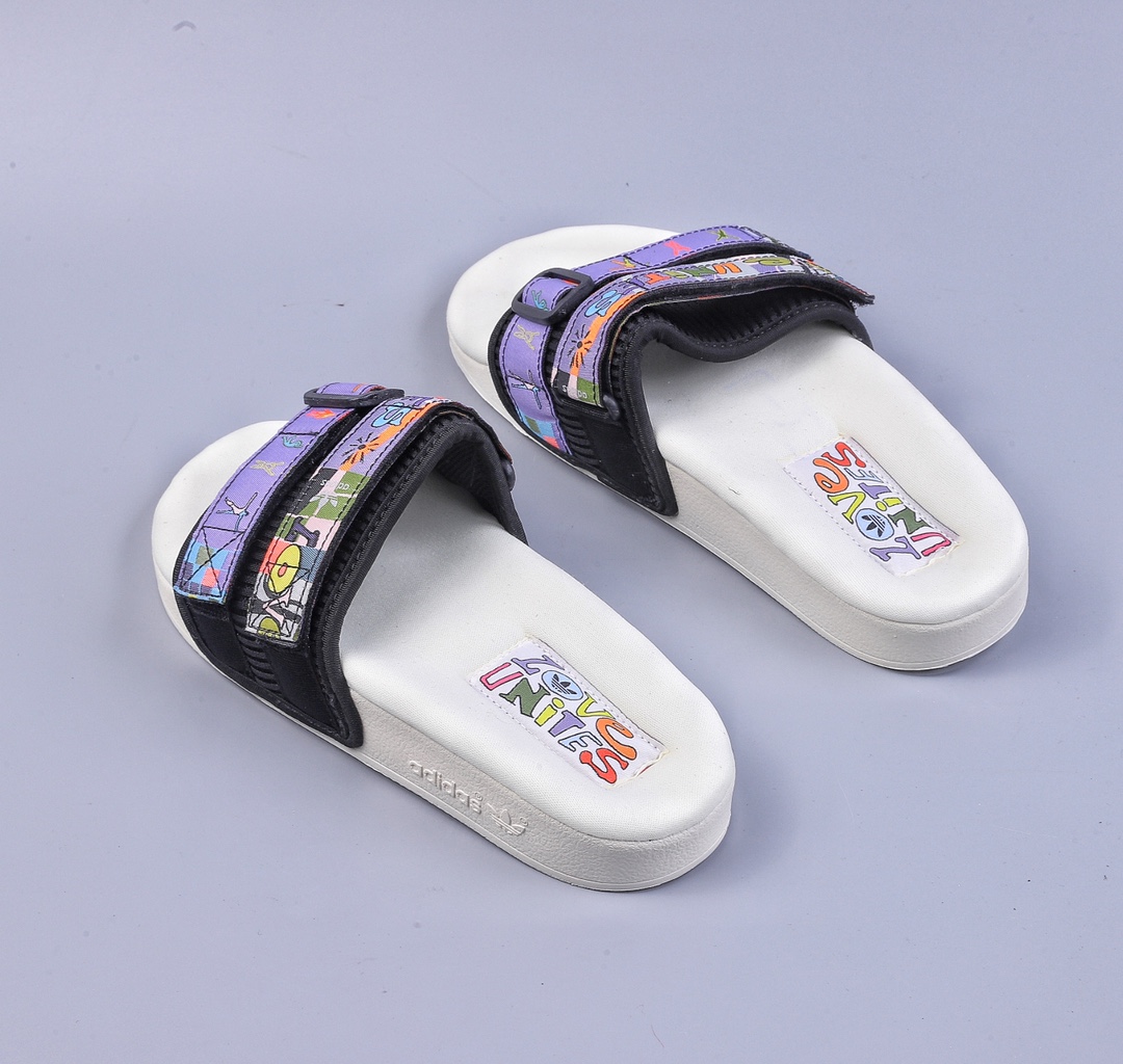 Korean order Adidas Adilette Sandal 2.0 PRIDE Korean casual fashion beach slippers