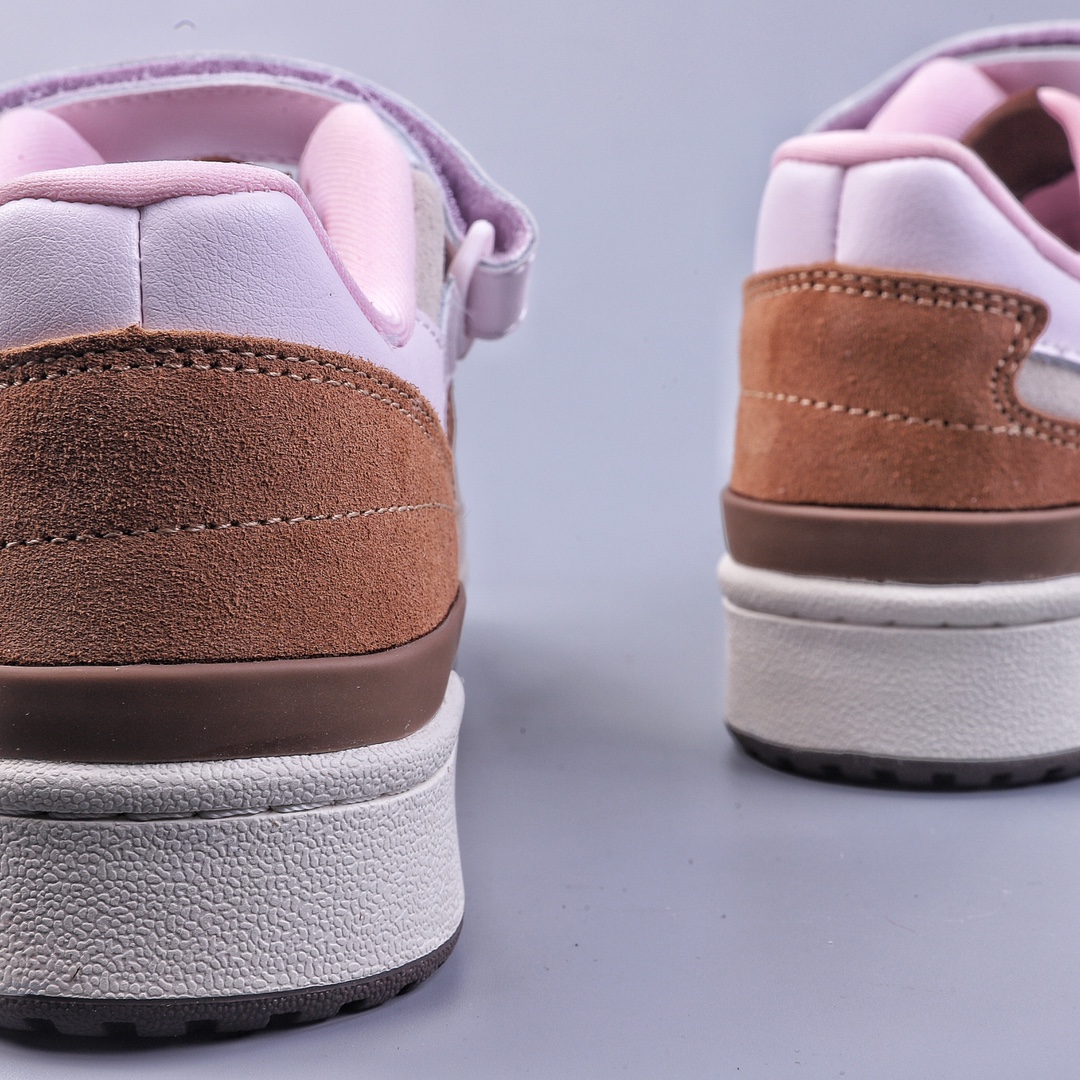 Adidas Forum 84 Low White Pink Beige Brown Low Top Versatile Trendy Casual Sports Sneakers GY6783