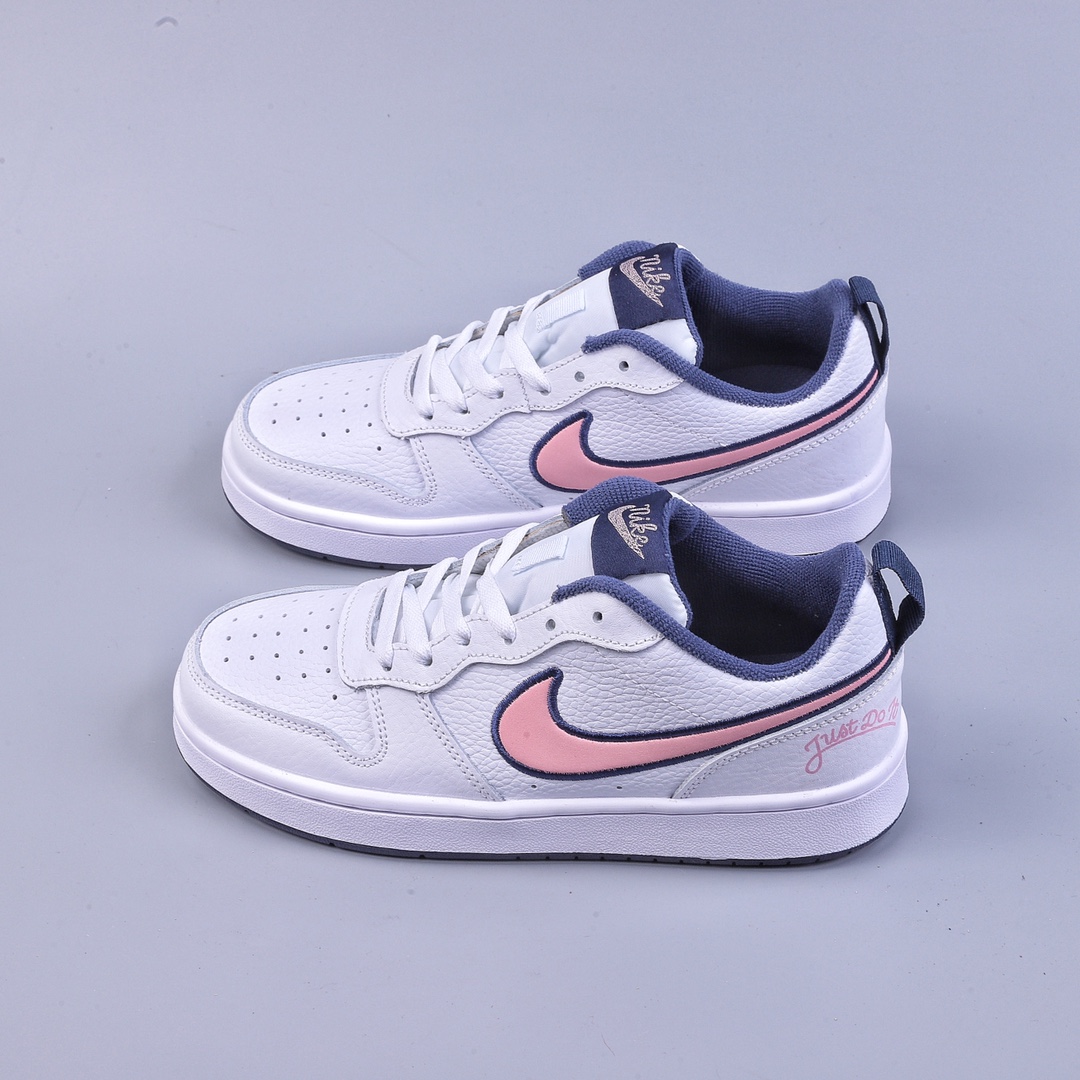 200 Nike Court Borough Low 2 FP（GS） 低帮百搭透气休闲运动板鞋  DB3090-100