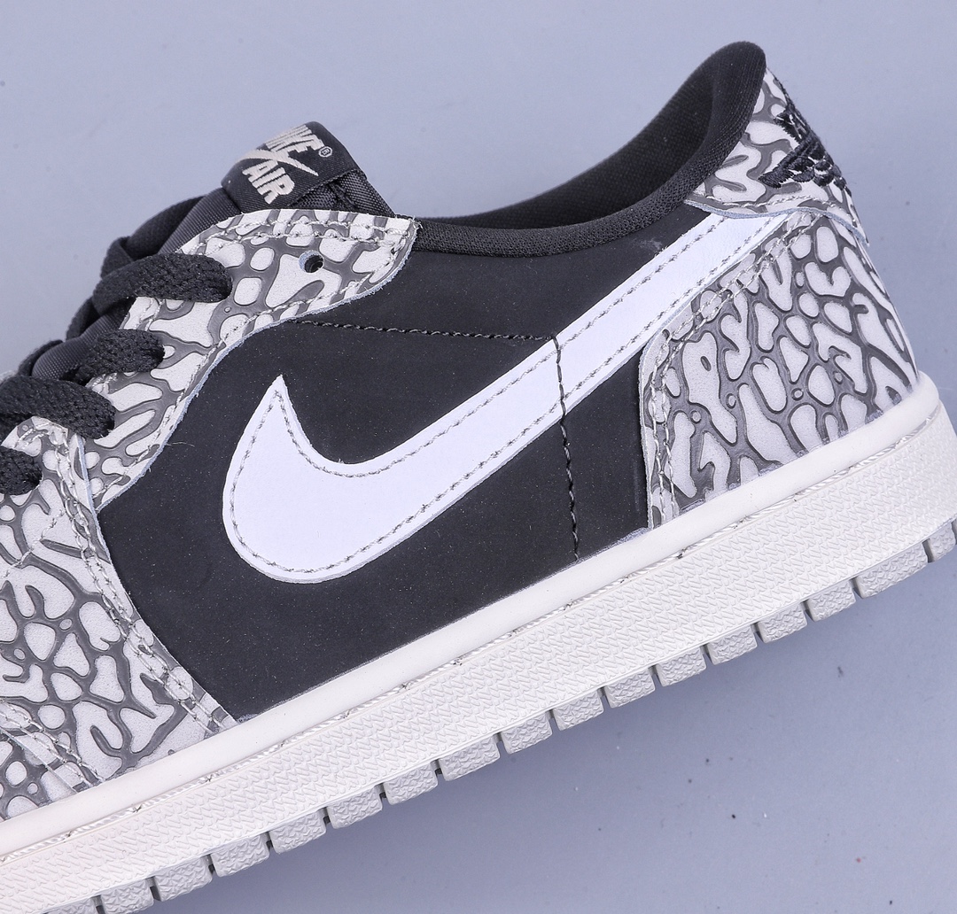 200 Air Jordan 1 Low OG ”Black Cement” AJ1 乔1黑水泥 低帮文化休闲板鞋 CZ0790-001