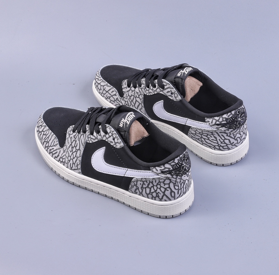 200 Air Jordan 1 Low OG ”Black Cement” AJ1 乔1黑水泥 低帮文化休闲板鞋 CZ0790-001
