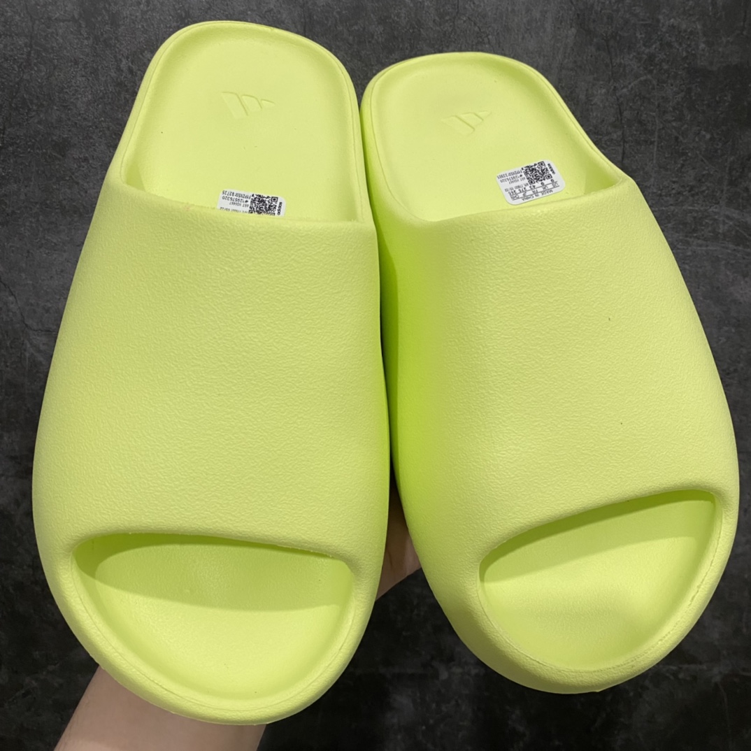 LW Pure Original YEEZY SLIDE Apple Green HQ6447 Coconut Slippers