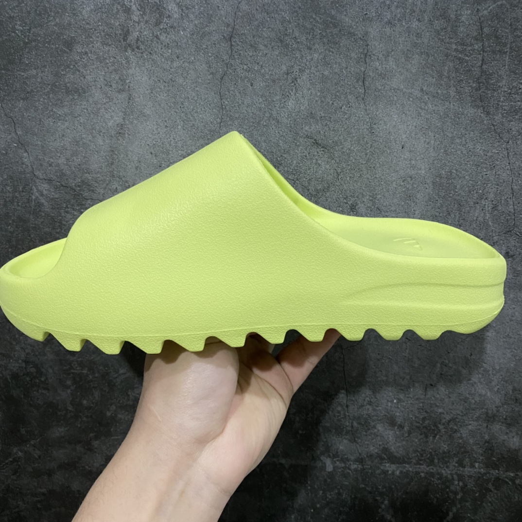 LW Pure Original YEEZY SLIDE Apple Green HQ6447 Coconut Slippers