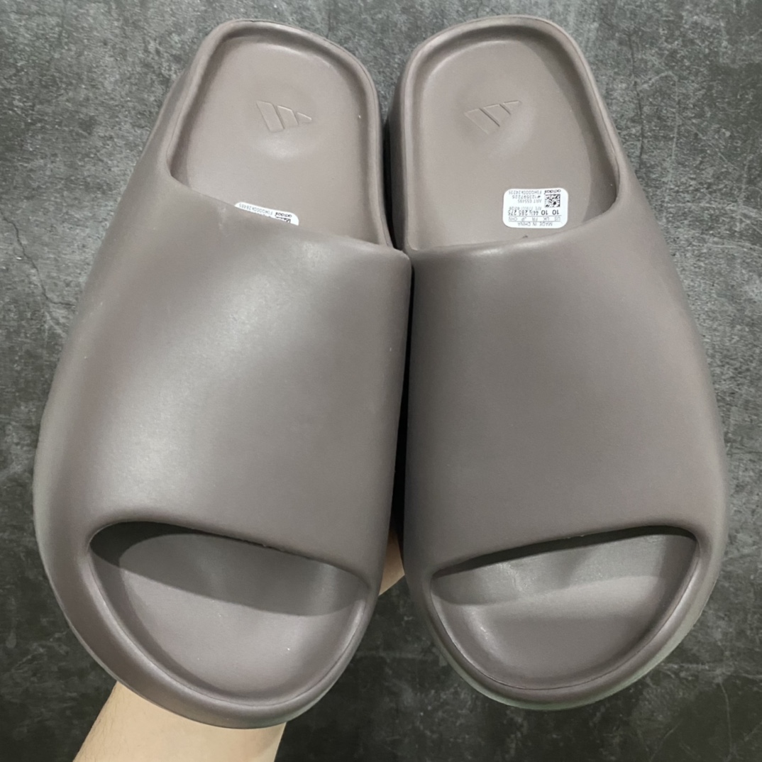 LW pure original YEEZY SLIDE brown old smooth surface G55495 coconut slippers