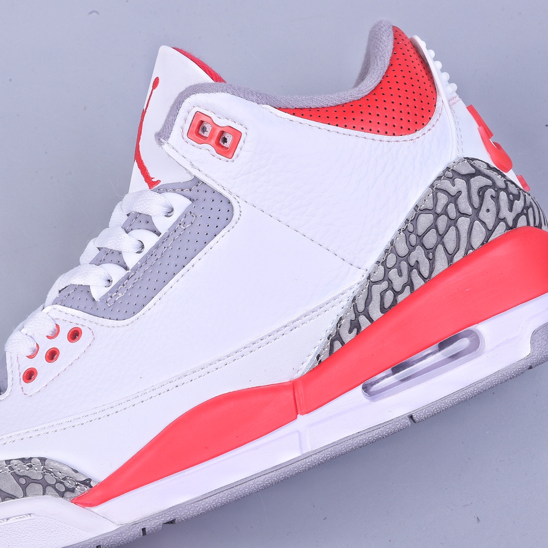280 R版Air Jordan 3 Retro ”Fire Red” 火焰红配色  DN3707-160
