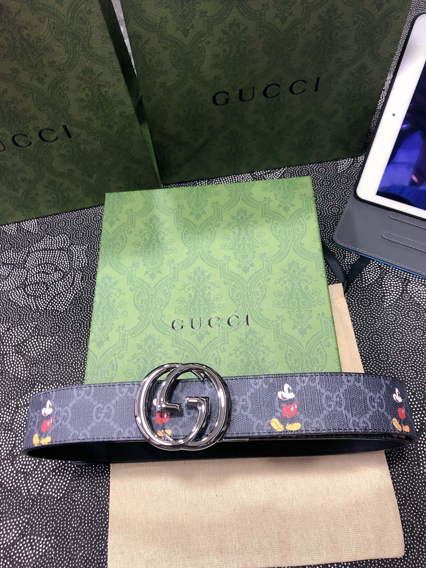 Gucci.古驰全套包装3.8cm进