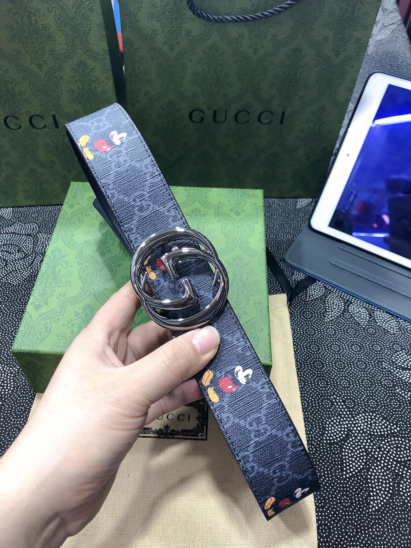 Gucci.古驰全套包装3.8cm进