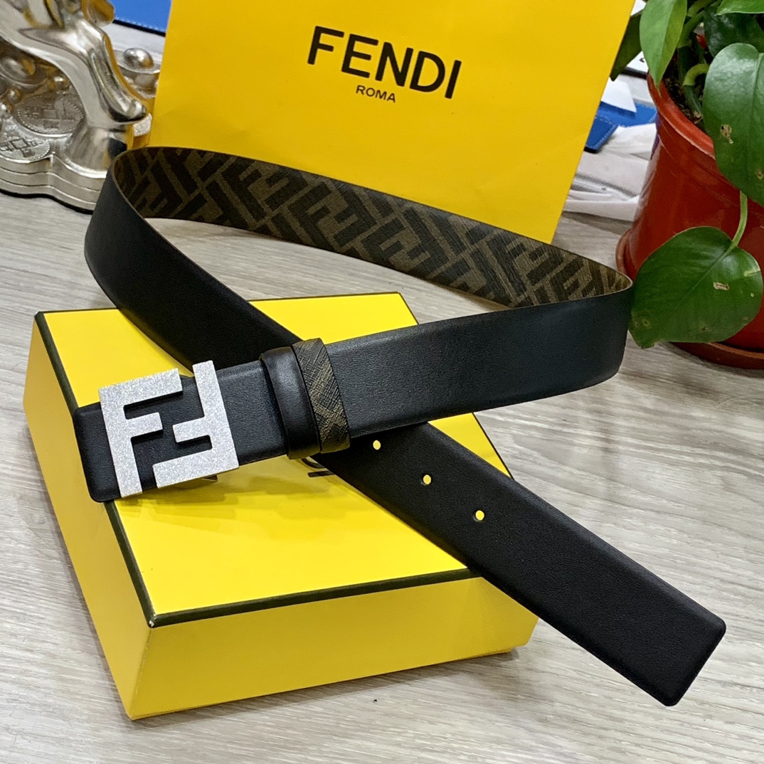 FENDI芬迪专柜同款宽4.0CM双