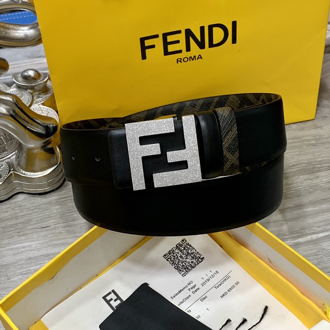 FENDI芬迪专柜同款宽4.0CM双