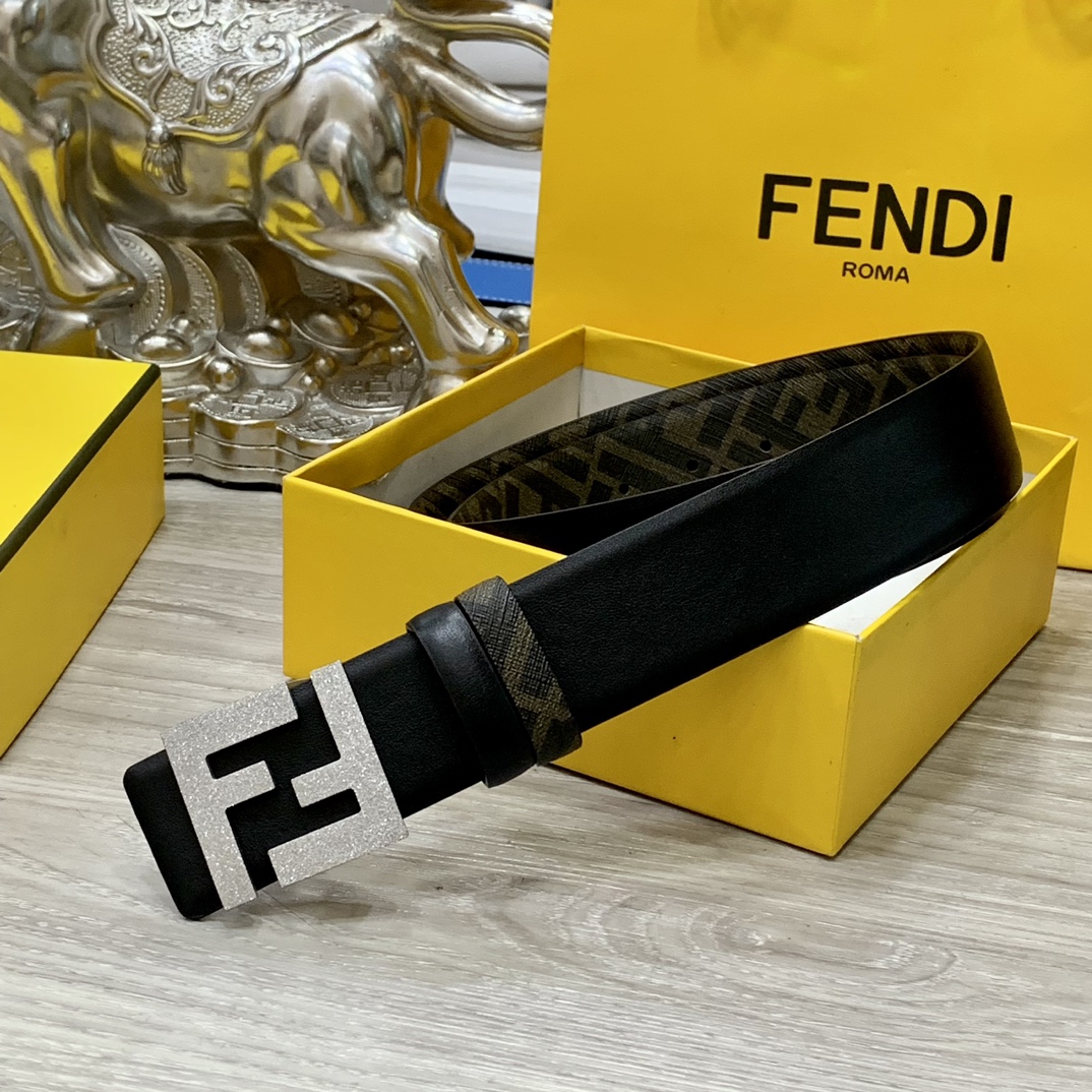 FENDI芬迪专柜同款宽4.0CM双