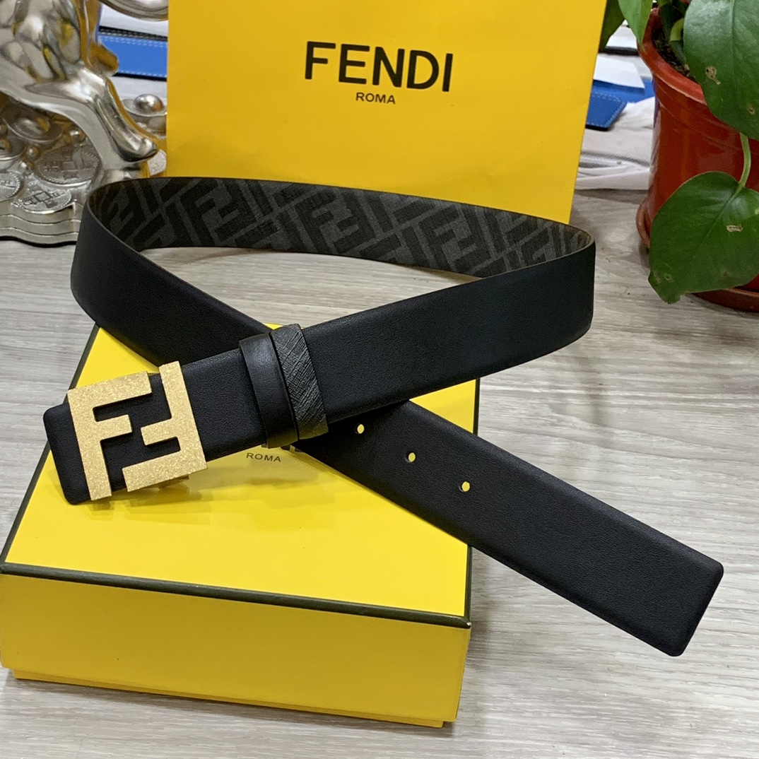 FENDI芬迪专柜同款宽4.0CM双