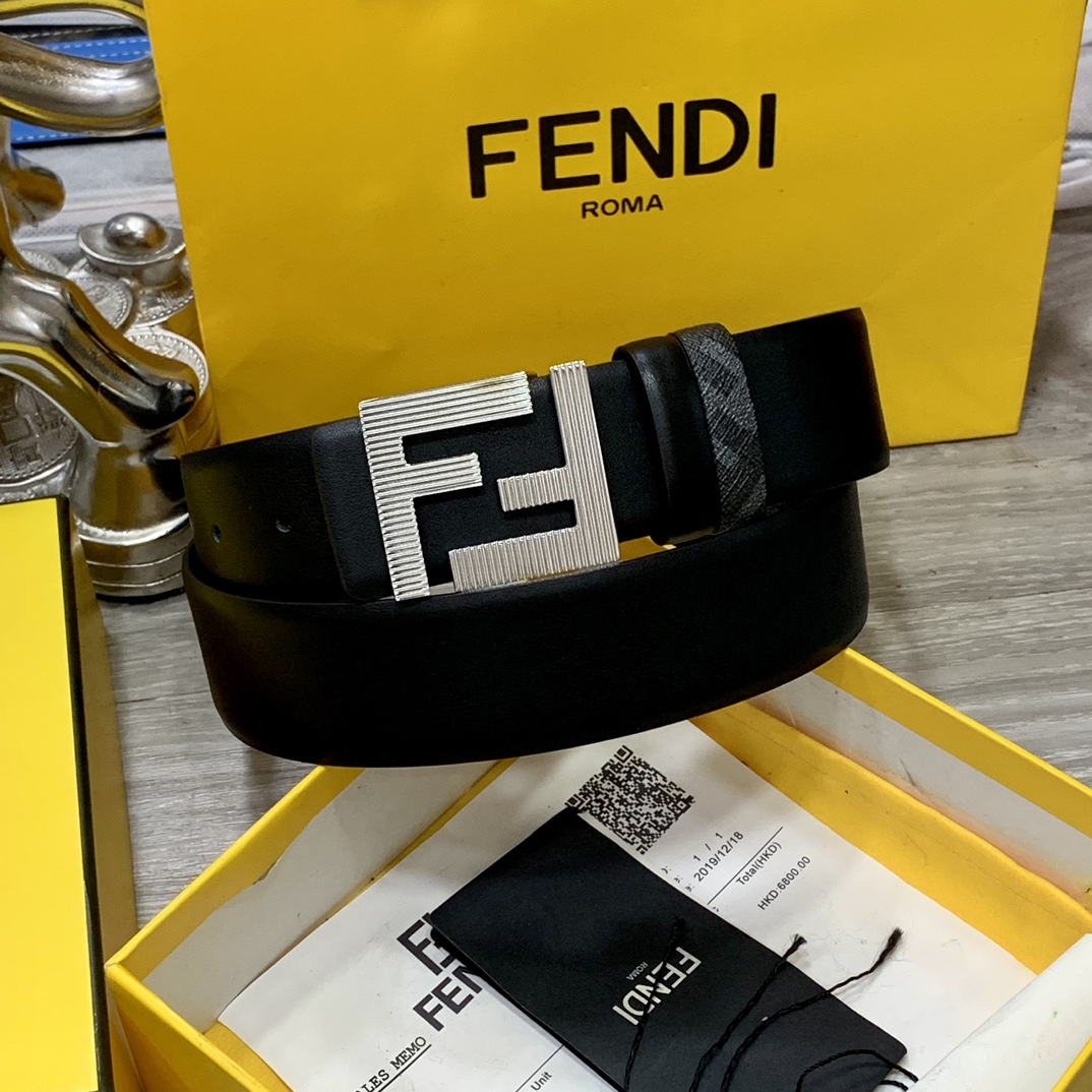 FENDI芬迪专柜同款宽4.0CM双