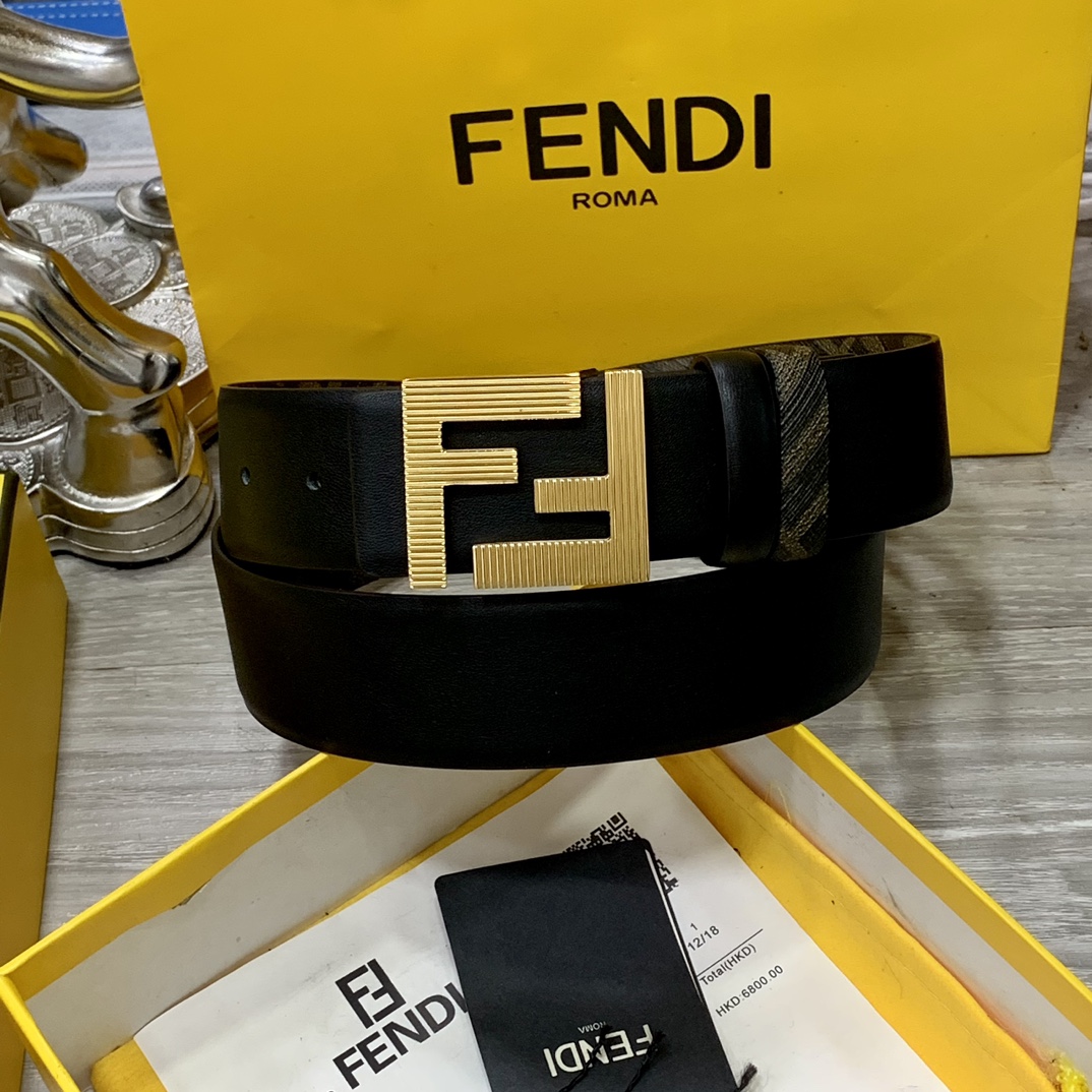 FENDI芬迪专柜同款宽4.0CM双