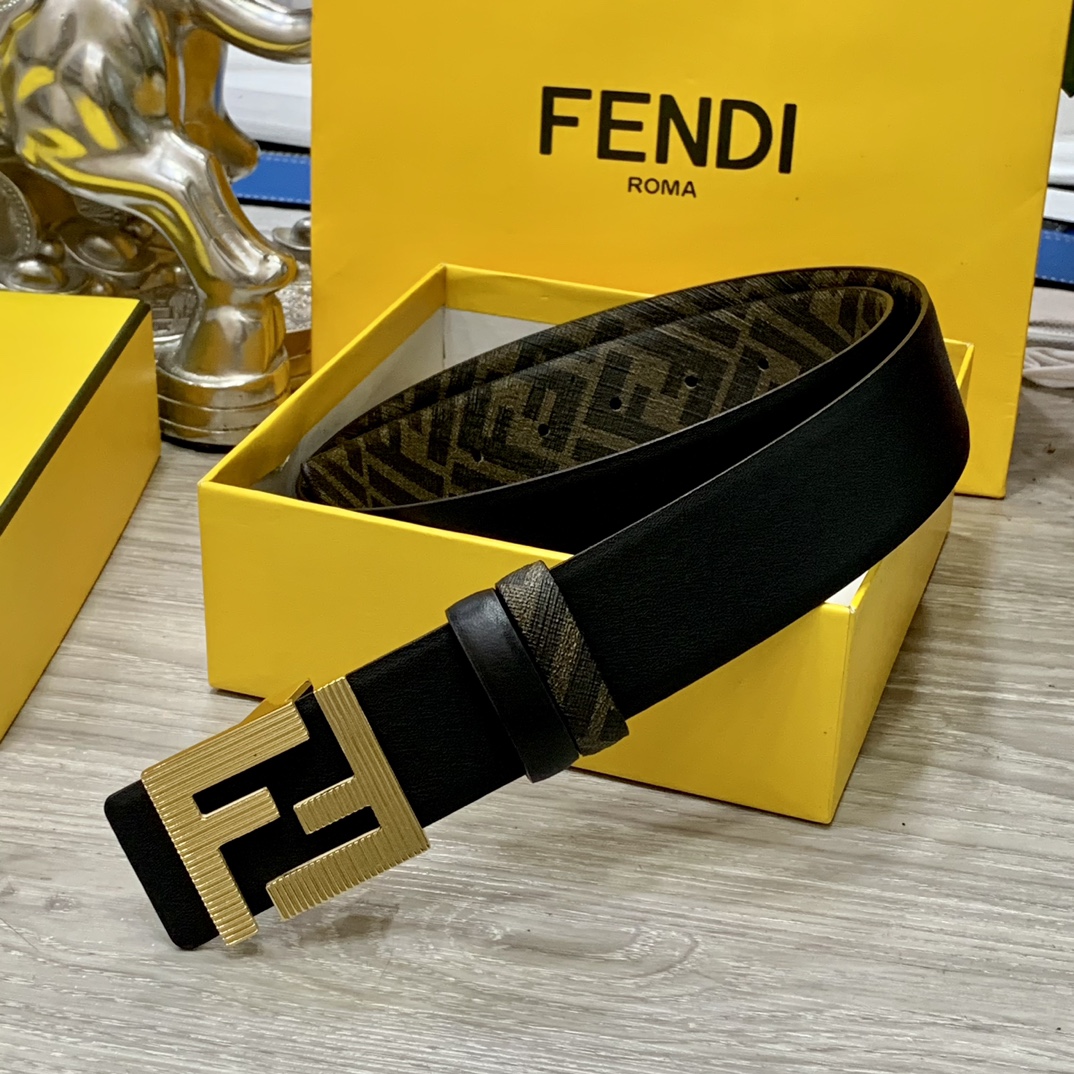 FENDI芬迪专柜同款宽4.0CM双