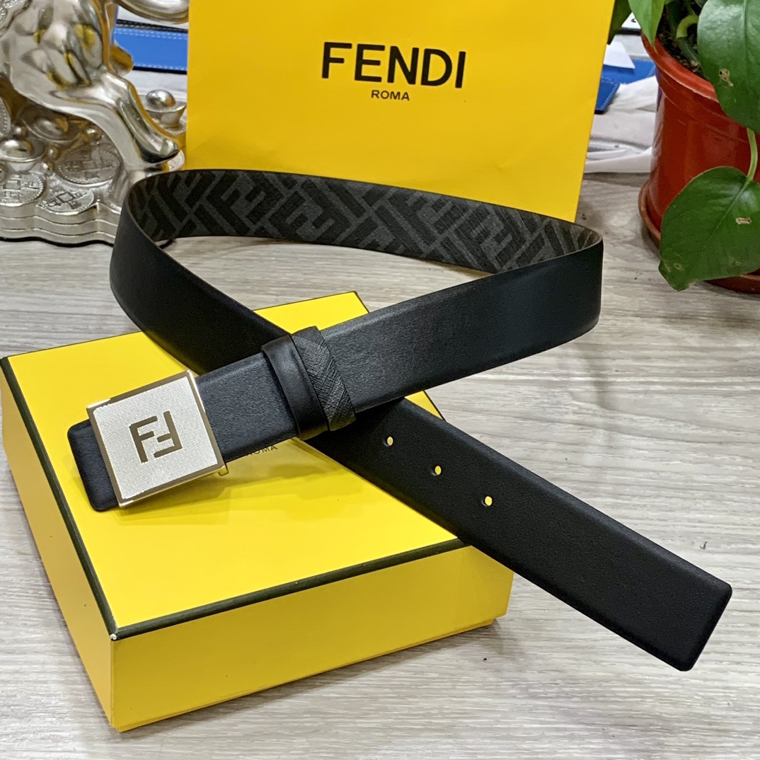 FENDI芬迪专柜同款宽4.0CM双